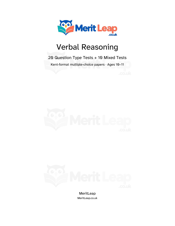 Preview cover of Verbal Reasoning Practice Book